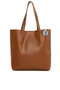 Zoozie Bags Bolso Tote de Piel Sintética Camel Maxi